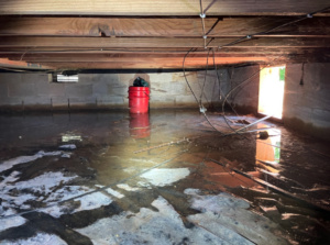 water intrusion in Murfreesboro crawl space
